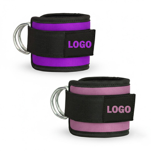 Correas de tobillo ajustables cómodas y resistentes para ejercicios de piernas de levantamiento de pesas Equipo de fitness unisex con material de neopreno - Product Image 4