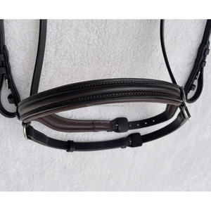 Cabellera de cuero de alta calidad para caballo, tocado anatómico con banda para la frente en forma de U de cristal, estilo de sillín occidental - Product Image 6