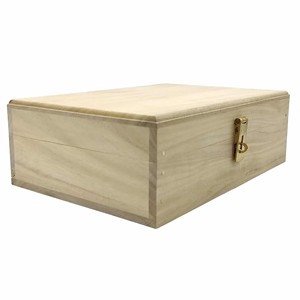 Handcrafted Wooden Storage <b>Box</b> with Hinged Lid Decorative <b>Keepsake</b> Organizer for Jewelry Gifts and Home Decor - Product Image 2
