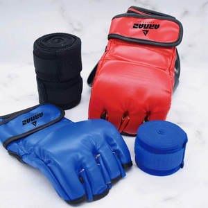 Guantes de MMA de estilo profesional con acolchado absorbente de impactos para golpear y luchar, guantes de MMA ligeros para sparring. - Product Image 6