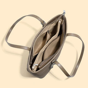 Bolsos de Hombro de Cuero Genuino de Alta Calidad para Mujer, Diseño Simple, Gran Capacidad, Venta al Por Mayor, Color Personalizado, Logotipo OEM, 2026 - Product Image 2