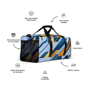 Bolsa de lona con gran capacidad de almacenamiento y múltiples compartimentos para viajes, gimnasio y uso deportivo, diseñada como una bolsa de lona. - Product Image 4