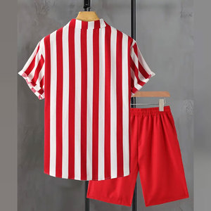 2026 Men Summer Short Set Outfit 2 Piece Summer Set for Men Casual <b>Shirt</b> Set Lightweight Summer Tracksuit for Men High Demand - Product Image 2