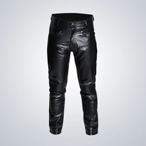 กางเกงหนังแกะสีดำ - Product Image 1