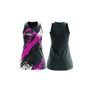 Uniforme de Netball Sublimado Transpirable |   Uniforme de Netball Sublimado con Logotipo, Nombre y Número del Equipo |   Poliéster Transpirable - Product Image 4