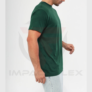 Camiseta de Cuello Redondo de Algodón de 240 g/m² para Hombre, Manga Corta, Color Sólido, Informal, para Verano - Product Image 2