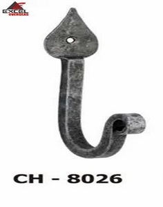 Gancho para sombreros y abrigos MALLEABLE con diseño de mango, para instalaciones estándar en puertas, precio al por mayor - Product Image 1