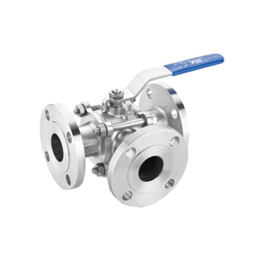 Industrial 2-Piece Flanged <b>Ball</b> <b>Valve</b> with Extended Stem Heavy Duty Performance - Product Image 1