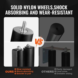 Kit de quincaillerie robuste pour portes coulissantes, 6 pièces, avec support de type C, pour la connexion des rails aux cadres de portes et fenêtres, et pour les roulettes de portes et fenêtres - Product Image 3