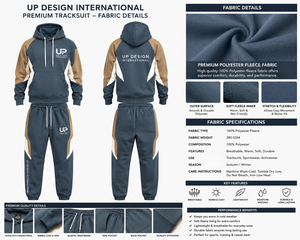 Ensemble de survêtement premium pour homme, bleu, avec sweat à capuche et pantalon de jogging, style streetwear personnalisé, tenue de sport décontractée et mode - Product Image 5