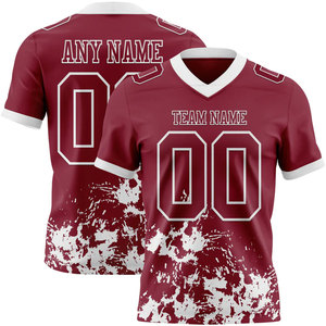 Custom Design Sublimation American Football Jersey Plus Size Short Sleeves Breathable Quick Dry Anti-Bacterial Team Wear - Product Image 4