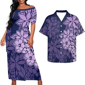 Vestido de Alta Calidad con Estampado Tribal Polinesio Samoano Personalizado, con Mangas Acampanadas, Venta al por Mayor, Vestidos Casuales Estampados, Diseño Nuevo - Product Image 4