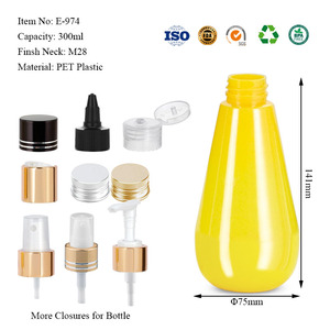 Wholesale Labeling Silk Screen Hot Stamping Custom Printed PET Plastic Frosted <b>Shampoo</b> 300ML Cone Bottle Custom Packaging - Product Image 3