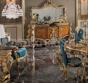 Muebles de comedor de madera de teca tallados reales Juego de muebles de comedor hechos a mano de madera de teca de lujo Comprar juego de mesa de comedor - Product Image 3