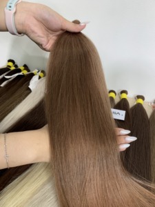 Precio al por mayor 100g Extensiones de cabello humano virgen vietnamita de alta calidad a granel, lisas naturales, súper doble densidad, con puntas de trama única - Product Image 3