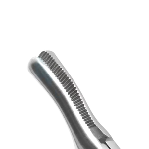 Pinza Hemostática Johns Hopkins Bulldog de 1/2'' con Mordazas Curvas y Dientes Cruzados, de Acero Inoxidable de Grado Quirúrgico - Product Image 6