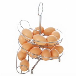 Golden Metal Wire <b>Egg</b> Holder for Countertop Rustic 6-<b>Egg</b> Capacity Freestanding Storage Rack Handcrafted Decorative Kitchen - Product Image 2