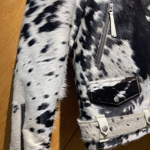 Stylish And Fashionable <b>Men</b> Cowhide Leather <b>Jacket</b> Wholesale Factory Made Real Genuine Cowhide Hair on Custom <b>Jacket</b> - Product Image 6