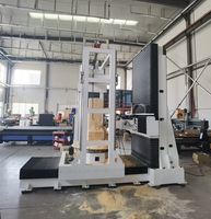 Routeur CNC vertical 5 axes de type lourd avec système de contrôle Syntec et moteur pour le travail du bois