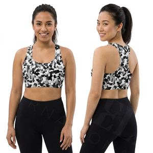 Hot Selling Camouflage Printed Sports <b>Bra</b> High Support Workout Running Breathable <b>Stretch</b> Exercise Spandex Polyester Comfort <b>Bra</b> - Product Image 3