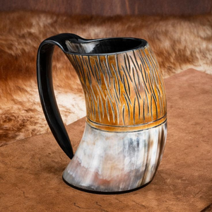 Buffalo Horn <b>Mug</b> Handcrafted Natural Design Perfect Gift For Coffee And Tea Enthusiasts Indian Supplier - Product Image 4