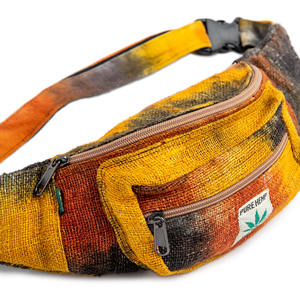 Sac banane unisexe en toile antivol avec logo personnalisé, fermeture éclair, durable, pour voyage et usage quotidien - Product Image 1