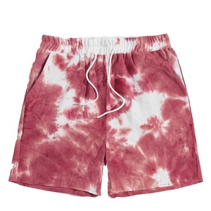 Wholesale High Quality Men's Tie Dye Shorts 100% Cotton Lightweight Casual Summer Drawstring Closure Breathable Streetwear - Product Image 1