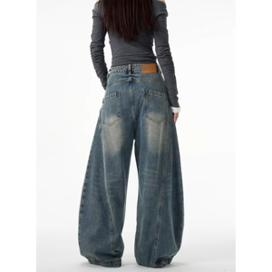 Pantalon cargo pour femme, taille haute, coupe ample, jambes larges, multi-poches, tendance, décontracté - Product Image 2