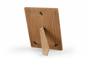 Cadre photo de table vertical personnalisable en résine gaufrée écologique fait main, motif chevron coloré FAIZA - Product Image 3