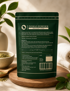 Poudre de feuilles d'indigo naturelle de qualité supérieure, ingrédient à base de plantes finement moulé pour la coloration des cheveux et la fabrication de produits de beauté - Product Image 1