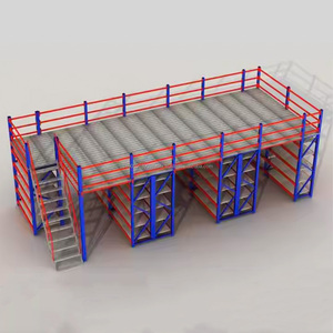 Fabricante Industrial Warehouse Rack Estante Mezzanine Storage Estantería Plataforma de acero Mezzanine Floor Racking System - Product Image 5