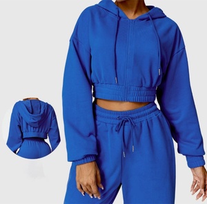 Wholesale Custom Solid Color Sweatpants Fitted French Terry <b>Stacked</b> Fleece Trousers Women's Sweatpants Women <b>Jogger</b> Pants - Product Image 2