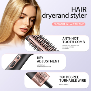 Sèche-cheveux professionnel 90000 tr/min, <span class=keywords><strong>brosse</strong></span> à air chaud haute vitesse et styler soufflant avec ions négatifs pour volume en salon - Product Image 5