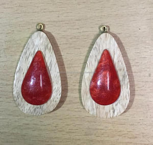 Pendientes de resina epoxi Pendientes de resina hechos a mano personalizados - Product Image 3