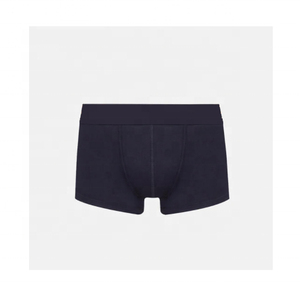 Calzoncillos bóxer de punto de color sólido para hombre, cintura elástica de altura media, ropa interior transpirable, calzoncillos y bóxers para hombre - Product Image 1