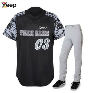 Uniforme de Béisbol de Poliéster Ligero y Transpirable a Precio de Mayoreo, de Alta Calidad para Adultos, para Hombres - Product Image 1