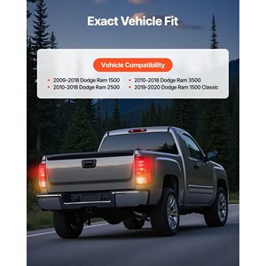 Gruppo Luci Posteriori Alogene per Dodge Ram 1500 2500 3500 2009-2018, Compatibile con Dodge Ram 1500 2019-2020 Versione Sinistra - Product Image 2