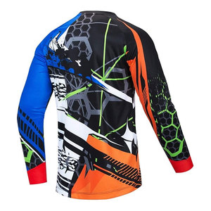 Maillot de cyclisme pour hommes, manches longues, chemise de Motocross, vêtements de course hors route, respirant, séchage rapide, léger, pour vélo de montagne, BMX, descente - Product Image 5
