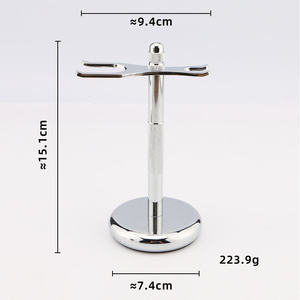 Men's Shaving Kit Metal Safety <b>Razor</b> <b>Set</b> Including Shaving <b>Razor</b>, Holder, Brush and Blades - Product Image 3