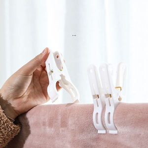 Plastic Clothes Peg Hanging <b>Clips</b> Space Saving Clothespin Laundry <b>Clips</b> for Towels Clothes Bags Wardrobe Storage Use - Product Image 5