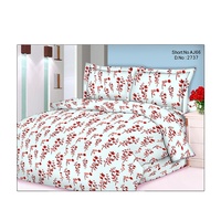 Vente en gros de draps doubles attrayants, modernes et traditionnels, en pur coton à imprimé floral, parure de lit King Cover tissé