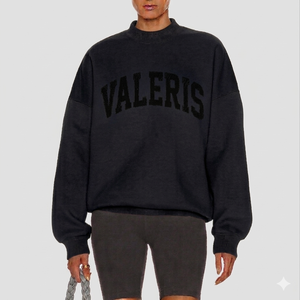 Sweat-shirt à col montant de qualité export, coupe oversize, en coton, pull chaud d'hiver, streetwear décontracté, haut tendance - Product Image 6