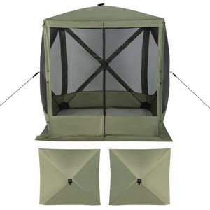 Gazebo Pop-up 6.7 x 6.7 Piedi con Rete, Telaio in Acciaio e Borsa per il Trasporto per Cortile Esterno - Product Image 4