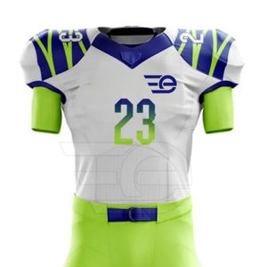 Ensemble d'uniformes de football américain personnalisés, respirants, pour la compétition, fabriqués en usine - Product Image 3