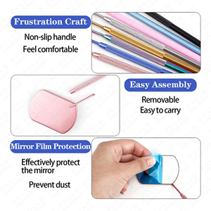 3PCS Eyelash Extension <b>Tool</b> Set Mirror and Tweezers Professional Makeup Lash Kit Stainless Steel Beauty <b>Tools</b> - Product Image 6