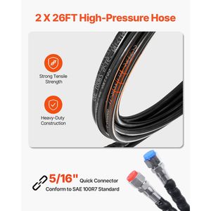 Kit di Sterzo Idraulico Fuoribordo da 150 CV, Sistema di Sterzo Idraulico Marino da 13,5 Pollici con Pompa Timone e Motore Idraulico - Product Image 5