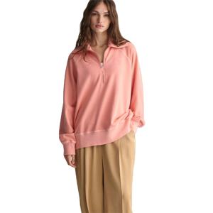 Sweat-shirt à demi-fermeture éclair Sunfaded pour femme-Matériau doux, design classique et idéal pour les vêtements décontractés et athlétiques - Product Image 1