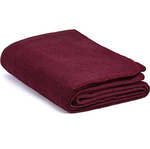 Couverture portable en laine tricotée unie, personnalisable, pliable, rectangulaire, pour le camping, les voyages et la maison - Product Image 3