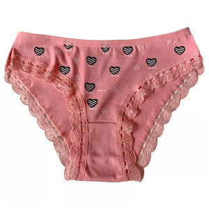 Custom <b>Women's</b> Solid Knitted 100% Cotton Comfort-Fit Low-Rise Hipster <b>Briefs</b> Underwear-Blank Soft Seamless Quick Dry - Product Image 4
