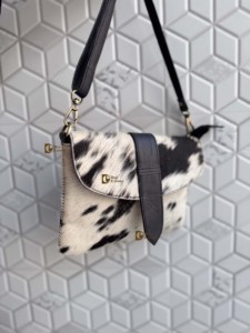 Nuevo Bolso Bandolera de Piel Vacuna Estilo Western, Bolso de Mano Elegante Bohemio en Oferta, con Correa para la Muñeca, Bolso Multiusos para Mujer - Product Image 2